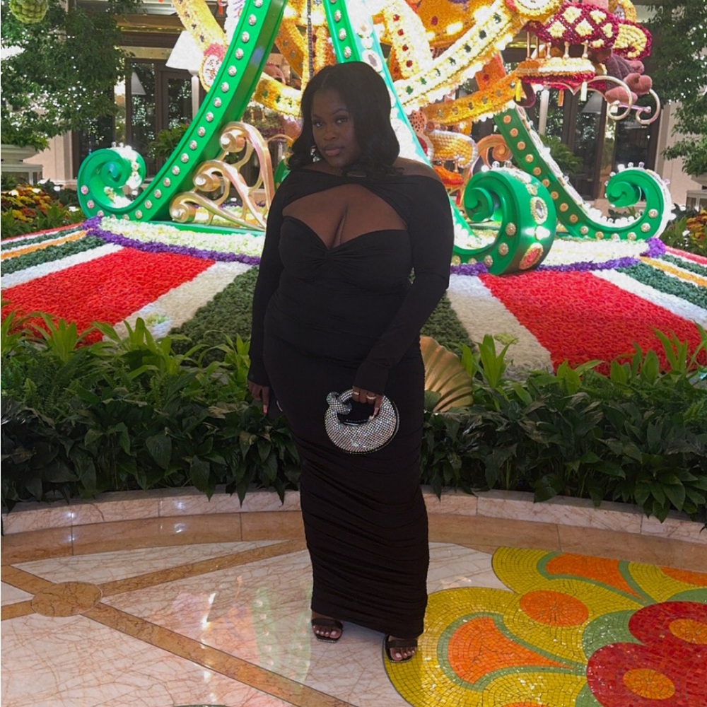 Long black maxi dress